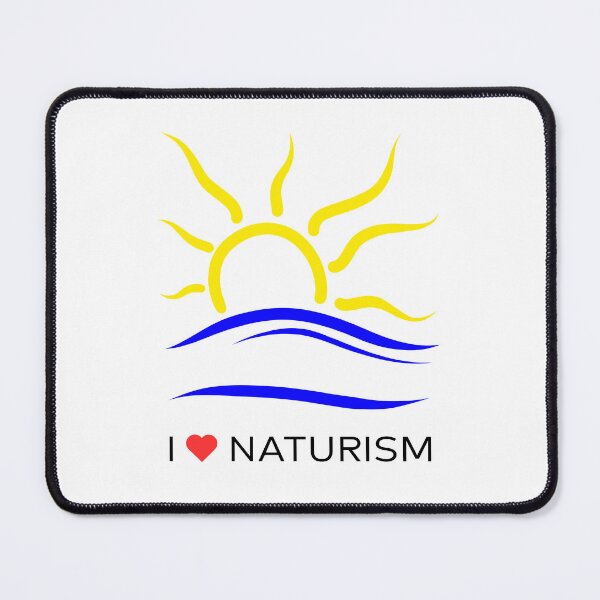 Item preview, I Love Naturism With Naturist Symbol Slogan designed and sold by lesvalises.