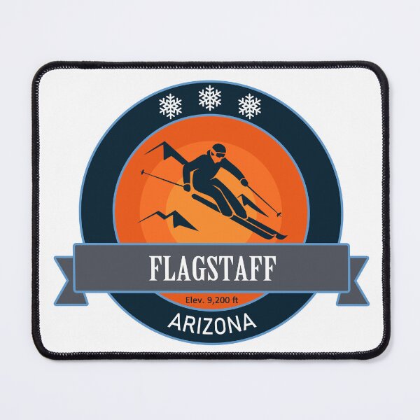 Item preview, Flagstaff Arizona Skiing Badge designed and sold by Wanderful-roads.