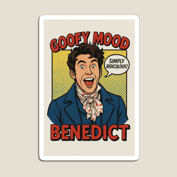 Aperçu de l'œuvre Benedict Bridgerton, humeur loufoque – Icône du Pop Art Régence créée et vendue par BigDeezTees.