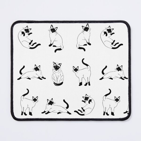 Item preview, Cute Siamese Cat Set - Cute Postures Collection designed and sold by patternjp.