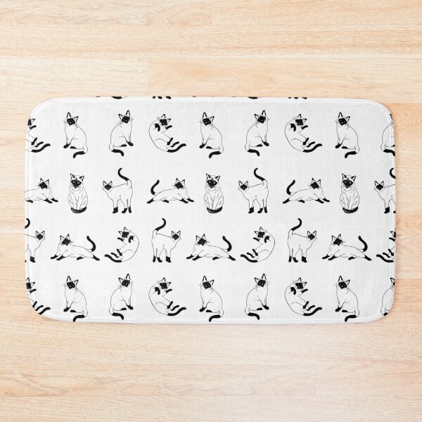 Item preview, Cute Siamese Cat Set - Cute Postures Collection designed and sold by patternjp.