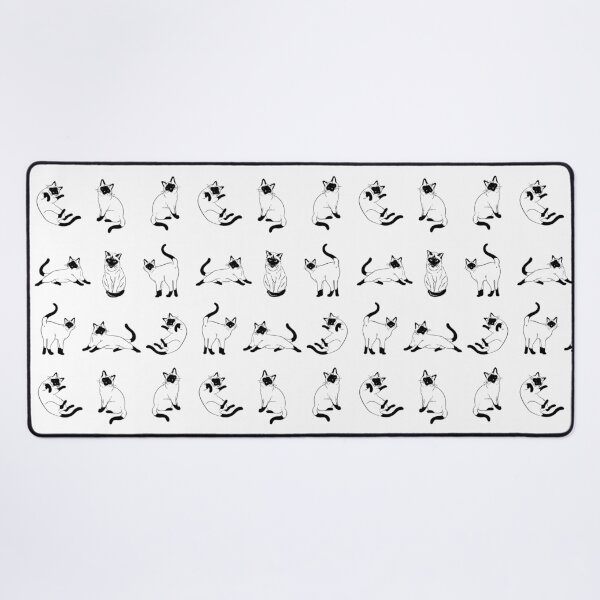 Item preview, Cute Siamese Cat Set - Cute Postures Collection designed and sold by patternjp.