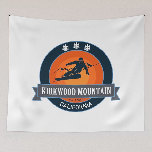 Item preview, Kirkwood Mountain California Snowboard Badge designed and sold by Wanderful-roads.