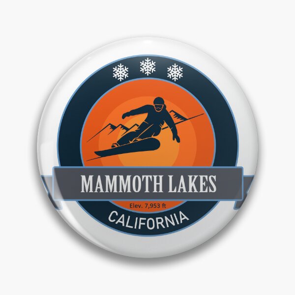 Item preview, Mammoth Lakes California Snowboard Badge designed and sold by Wanderful-roads.