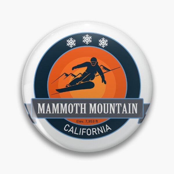 Item preview, Mammoth Mountain California Snowboard Badge designed and sold by Wanderful-roads.