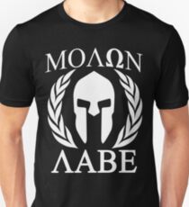 Molon Labe Grunge Spartan Funny Geek Nerd Unisex T-Shirt