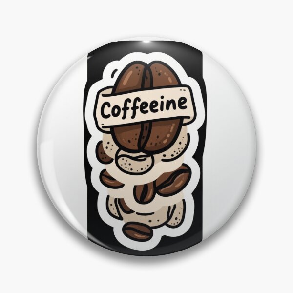 Item preview, Coffeine sticker,coffee bean designed and sold by CedarSprite.