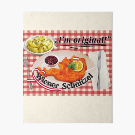Artikel-Vorschau von Wiener Schnitzel – „I’m original!“ – Österreichs Kultgericht mit Herz, designt und verkauft von mycreastyle.