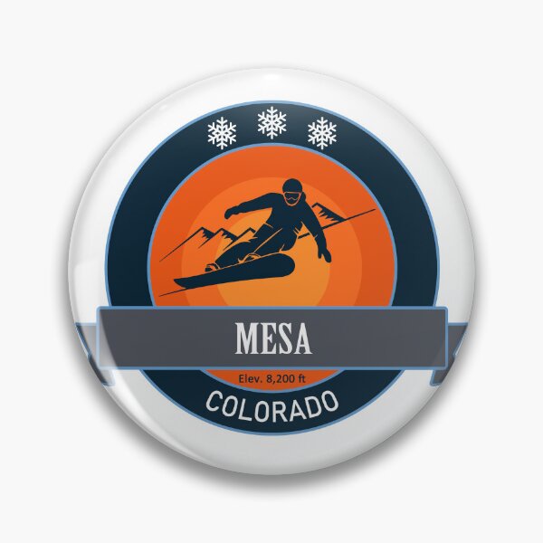Item preview, Mesa Colorado, Snowboard Badge designed and sold by Wanderful-roads.