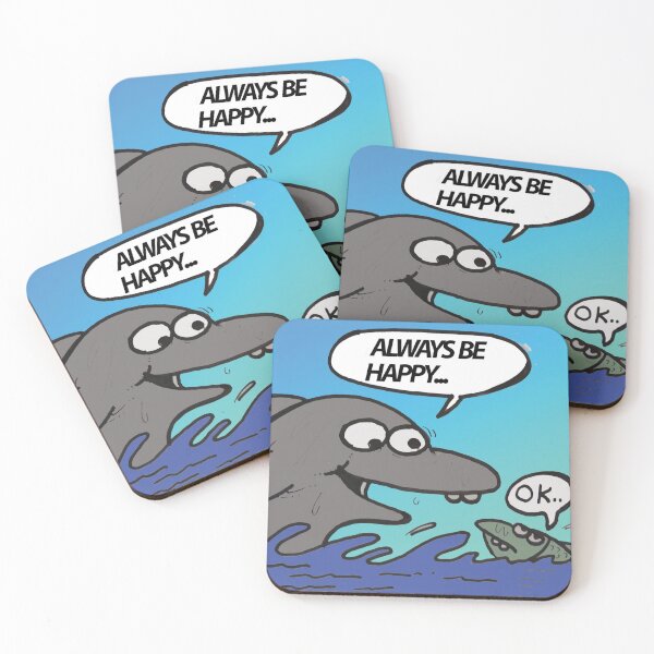 Item preview, cute dolphin much happy designed and sold by Dogandesighn.