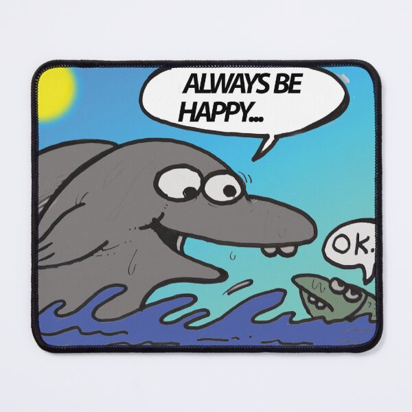 Item preview, cute dolphin much happy designed and sold by Dogandesighn.
