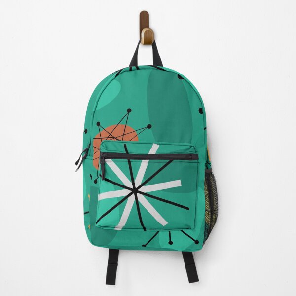 Item preview, Midcentury Sputnik Starbursts Turquoise designed and sold by thepixelgarden.