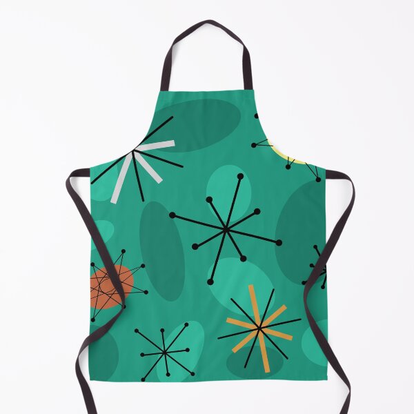 Item preview, Midcentury Sputnik Starbursts Turquoise designed and sold by thepixelgarden.
