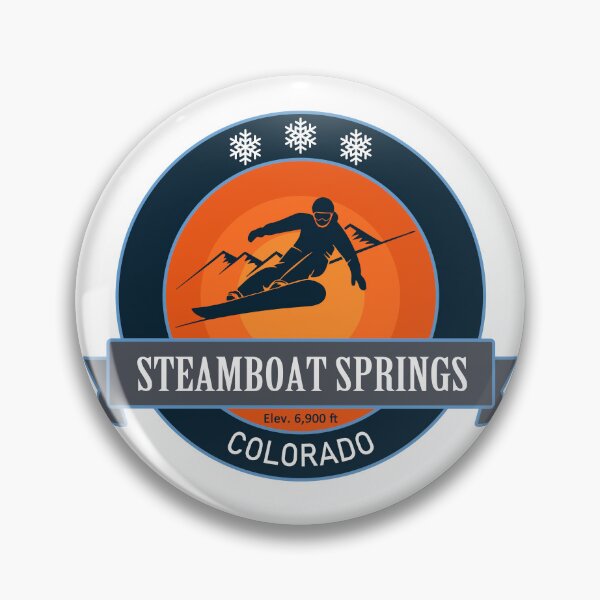 Item preview, Steamboat Springs Colorado, Snowboard Badge designed and sold by Wanderful-roads.