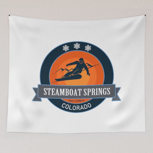 Item preview, Steamboat Springs Colorado, Snowboard Badge designed and sold by Wanderful-roads.