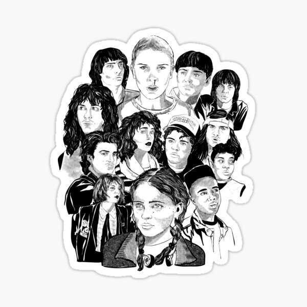 Item preview, STRANGER THINGS - The (Whole) Party designed and sold by Adrienne Danielle Arts.