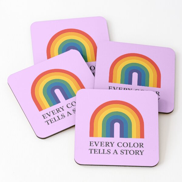 Item preview, Colorful Rainbow Nature Quote - Every Color Tells A Story designed and sold by ExploreAura Studio.
