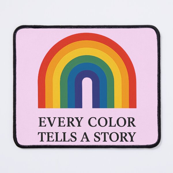 Item preview, Colorful Rainbow Nature Quote - Every Color Tells A Story designed and sold by ExploreAura Studio.