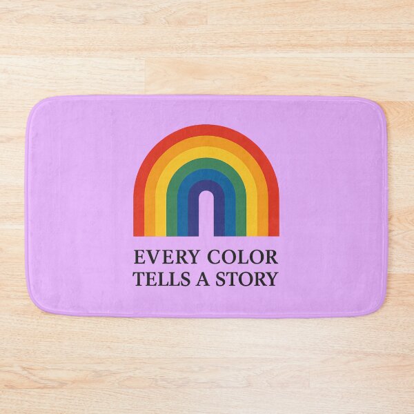 Item preview, Colorful Rainbow Nature Quote - Every Color Tells A Story designed and sold by ExploreAura Studio.