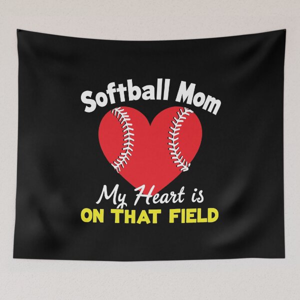 Item preview, Softball Mom My Heart is on That Field designed and sold by tmerchtrends.
