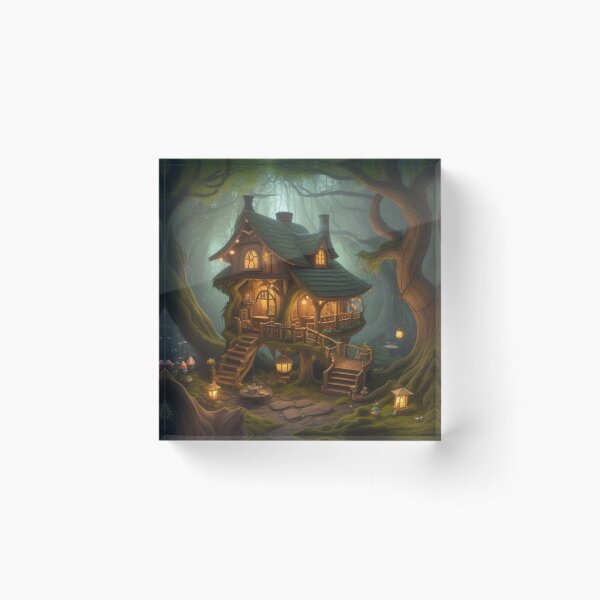 Item preview, Fairy Cottagecore Illustration | Enchanted Forest Fantasy Art designed and sold by uglydogboutique.