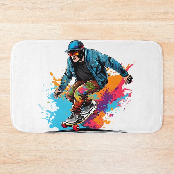 Item preview, Color Splash Skateboarder – Urban Street Style Graphic designed and sold by skycharts.
