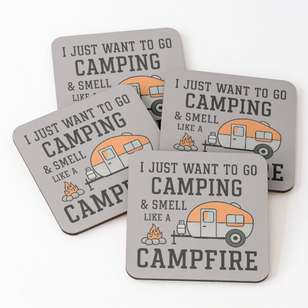 Item preview, Camping Vibes Graphic T-Shirt – "I Just Want to Go Camping & Smell Like a Campfire designed and sold by Campingeve.