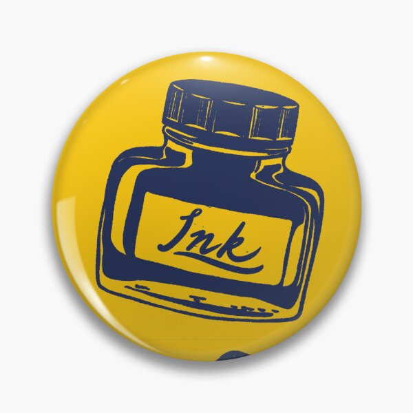 Item preview, Copy of Copy of Lovely ink pots artist material blue ink and bright yellow designed and sold by Inkworthy.