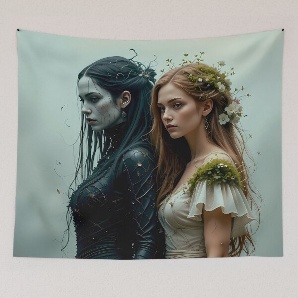 Item preview, Morana & Vesna – Duality of Light and Darkness designed and sold by Pickmash.