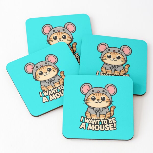 Item preview, Cute Cat in Mouse Costume – Funny Sticker designed and sold by PranaLume.