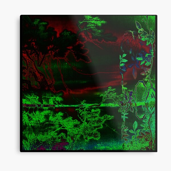 Emerald Blood Garden Metal Print