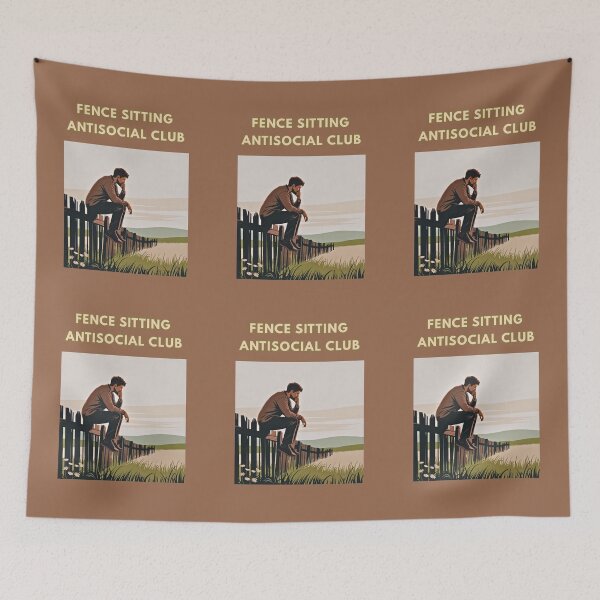 Item preview, Fence Sitting Antisocial Club designed and sold by TrendsLook.
