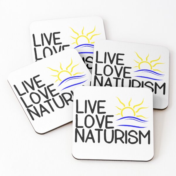 Item preview, Live Love Naturism with Naturist Symbol  designed and sold by lesvalises.