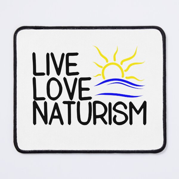 Item preview, Live Love Naturism with Naturist Symbol  designed and sold by lesvalises.