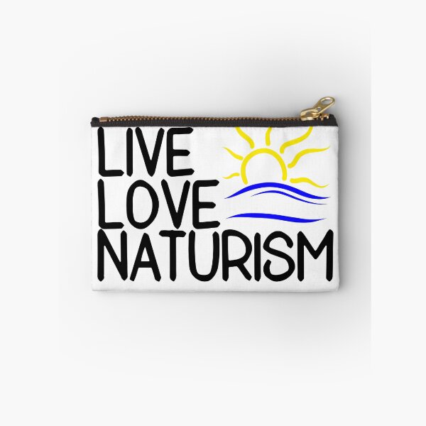 Item preview, Live Love Naturism with Naturist Symbol  designed and sold by lesvalises.