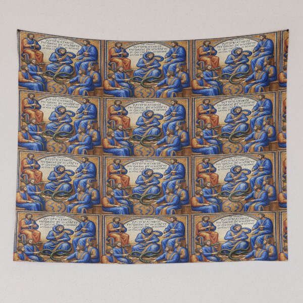 Item preview, Byzantine Mosaic Seven Sages Art Print - Ancient Greek Wisdom with Intricate Faces (ca. 512 CE) designed and sold by Naomi Gutierrez Parrish.