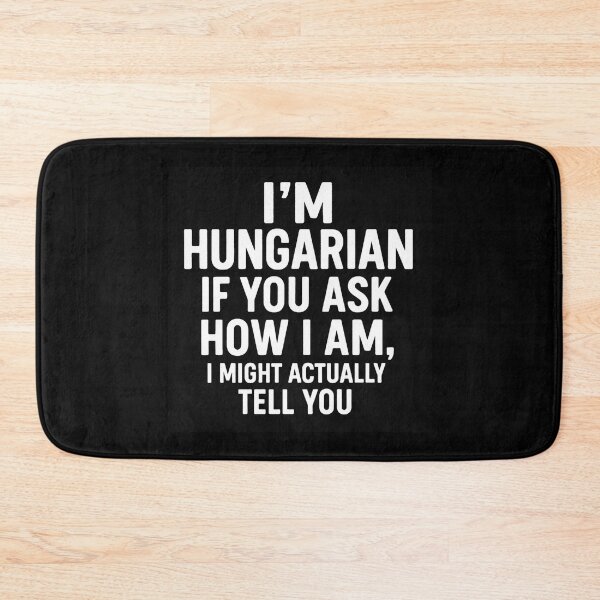 Item preview, I'm Hungarian – No Small Talk Sticker designed and sold by PranaLume.