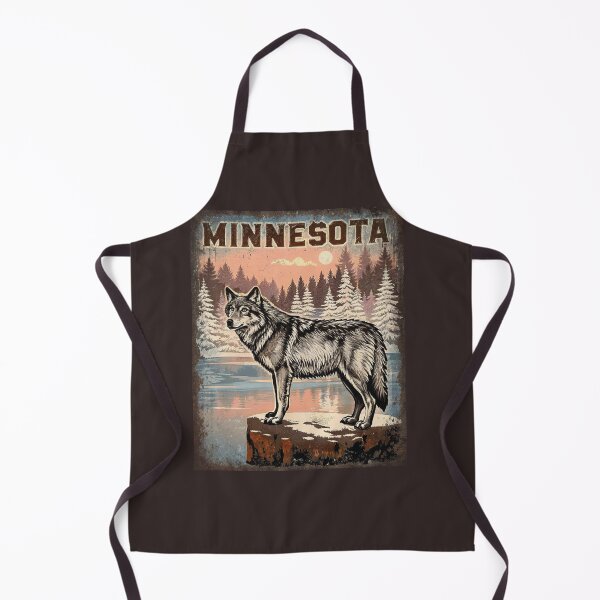 Item preview, Eastern Timber Wolf – Minnesota Wildlife Poster designed and sold by PastEcho.