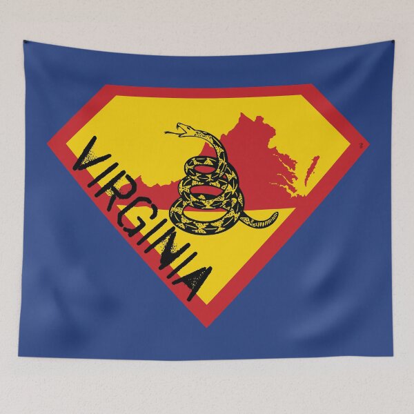 Item preview, VIRGINIAN  SHIELD - Freedom Is The Superpower -  Gadsden Snake Flag - Dont Tread On Me SUPERHERO VIRGINIA spellout design designed and sold by pelagio.