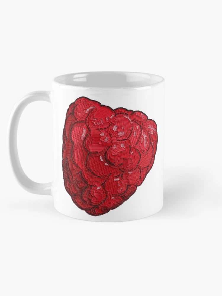 Thumbnail 5 of 6, Coffee Mug, Embroidered Raspberry designed and sold by j-eka.