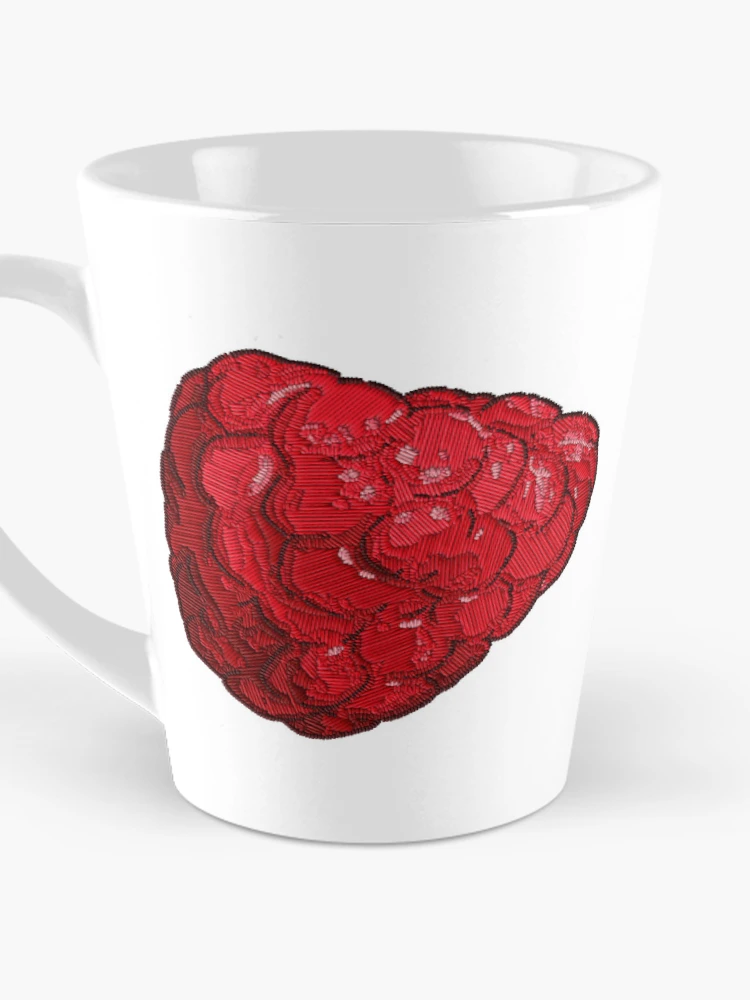 Thumbnail 3 of 4, Coffee Mug, Embroidered Raspberry designed and sold by j-eka.