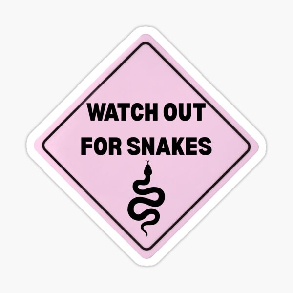 Aperçu de l'œuvre Attention aux serpents créée et vendue par The Dorkerie.