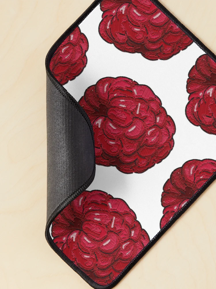 Thumbnail 2 of 5, Mouse Pad, Embroidered Raspberry designed and sold by j-eka.