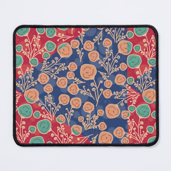 Item preview, Red and Denim Blue Design – Bold Modern Color Block Art designed and sold by NiobesSkein.