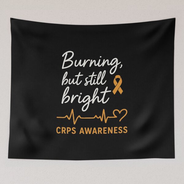 Item preview, CRPS Awareness Burning but Bright designed and sold by HandicraftArt.