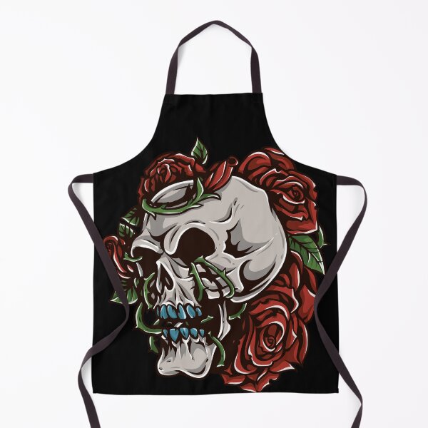 Item preview, skull bone wrapped in red rose flowers designed and sold by ak7sailor.
