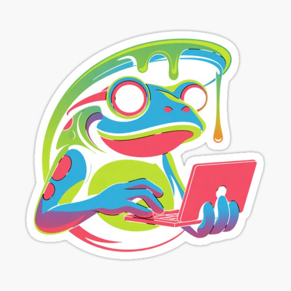 Artikel-Vorschau von Frosch im digitalen Zeitalter – Eine Datenmahlzeit mit Virtual-Reality-Geschmack, designt und verkauft von ATOTI.