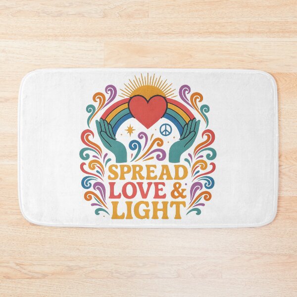 Item preview, Spread Love & Light – Colorful message of peace designed and sold by JoshuaCardiff.