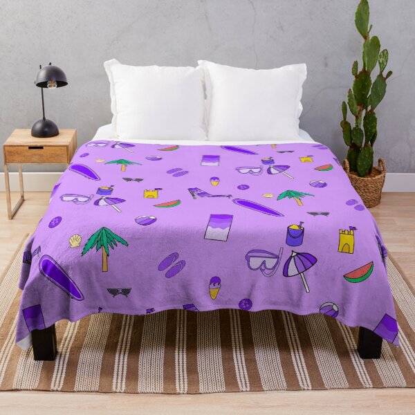 Item preview, Beach Day (purple) designed and sold by Leapingdoe.