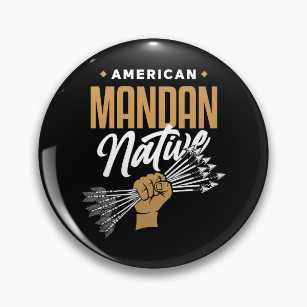 Item preview, AMERICAN MANDAN NATIVE - Fist of Arrows - Indian Culture BLACK designed and sold by Darling DeDe.